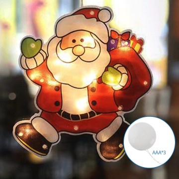 Aigostar - Decoración navideña LED LED/3xAAA Santa 45cm