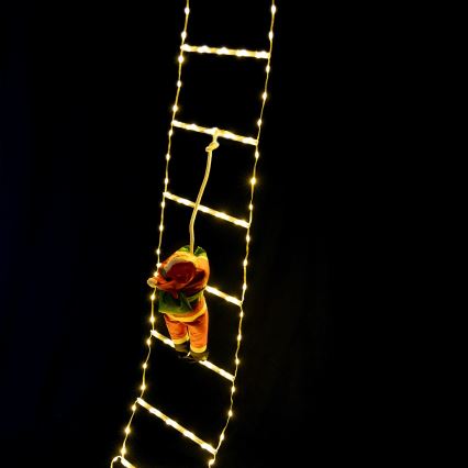 Aigostar - Decoración navideña LED para exterior 304 LEDs/8 funciones 3 m IP44 blanco cálido