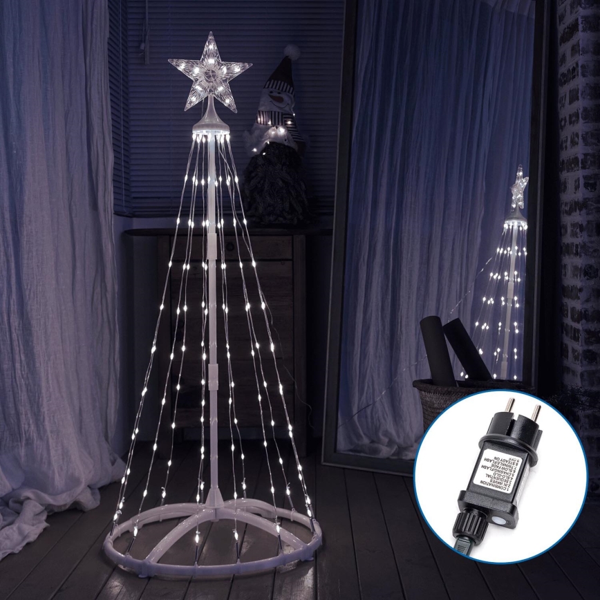 Aigostar - Decoración navideña LED para exterior LED/3,6W/230V 150 cm IP44 blanco frío
