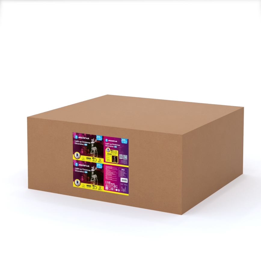 Aigostar - Decoración navideña LED para exterior LED/3,6W/31/230V 2700K 105 cm IP44 reno