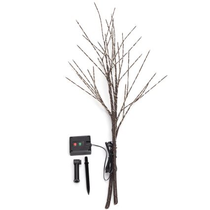 Aigostar - Decoración solar LED 140xLED/3m IP65 300 mAh blanco cálido vid