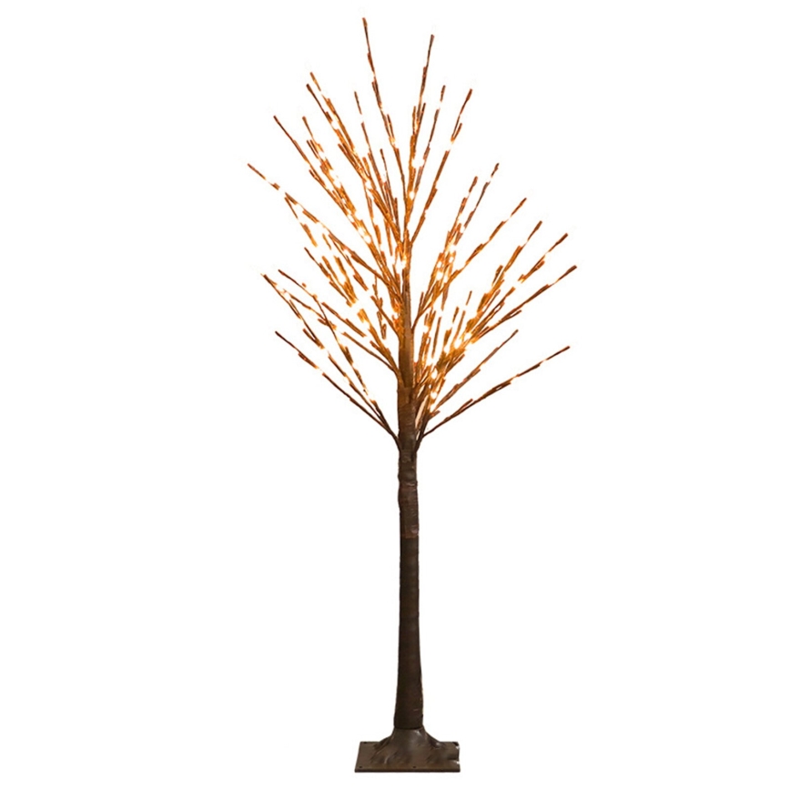 Aigostar - Decoración solar LED 24xLED/2,6m IP65 300 mAh árbol blanco cálido