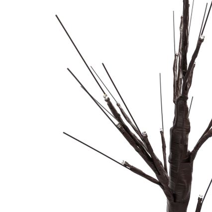 Aigostar - Decoración solar LED 24xLED/2,6m IP65 300 mAh árbol blanco cálido