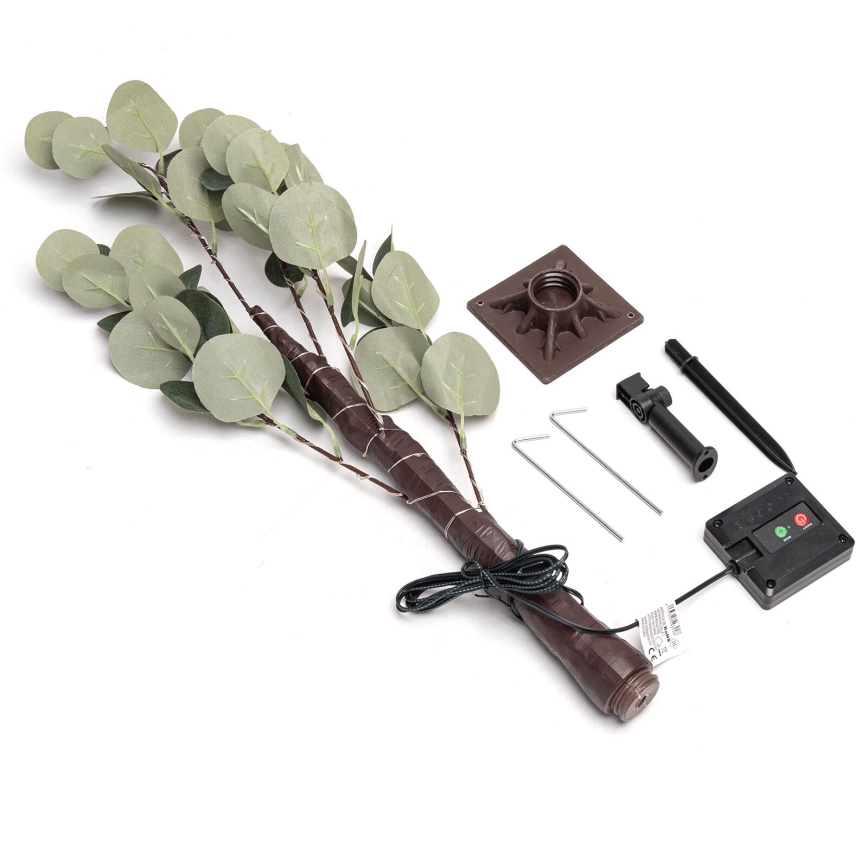 Aigostar - Decoración solar LED 30xLED/2,6m IP65 300 mAh blanco cálido eucalipto