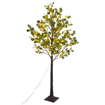 Aigostar - Decoración solar LED 30xLED/2,6m IP65 300 mAh blanco cálido eucalipto