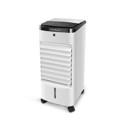 Aigostar - Enfriador de aire 60W/230V blanco/negro + mando a distancia