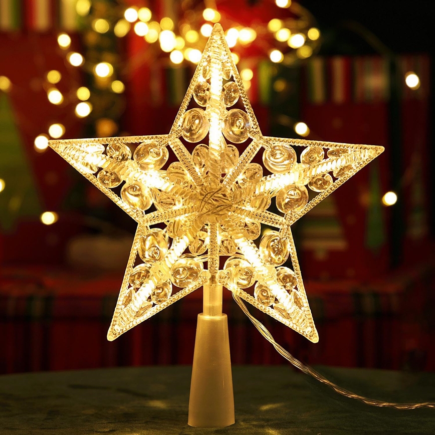 Aigostar - Estrella decorativa navideña LED 16xLED/3xAA, blanco cálido