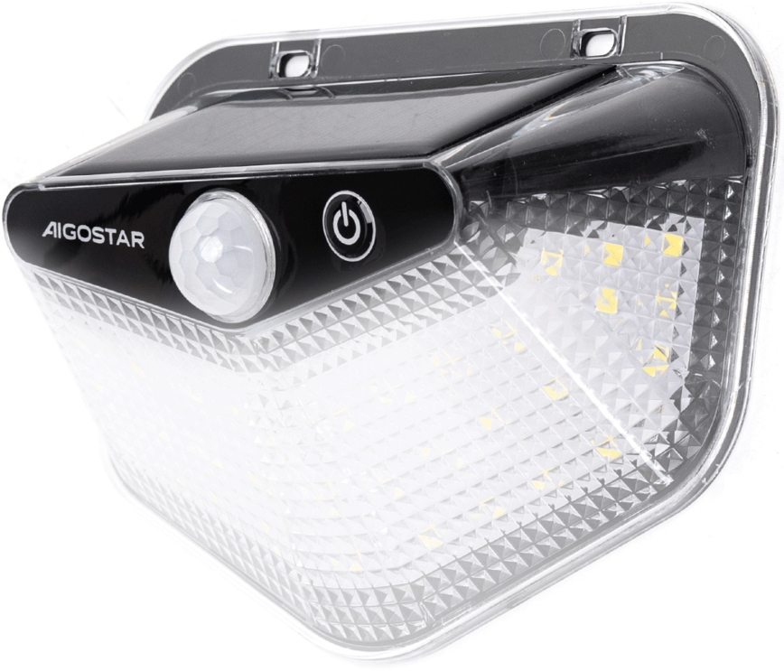 Aigostar - Faro Solar LED con sensor LED/3,7V 6500K 500 mAh IP65 negro