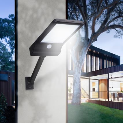 Aigostar - Farola solar LED con sensor LED/2,3W/5,5V 1800 mAh IP65