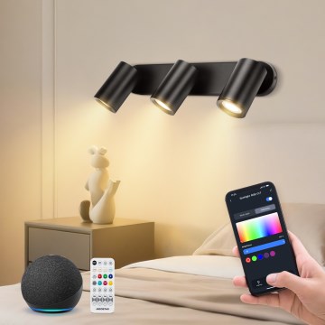 Aigostar - Foco empotrable LED RGBW regulable MESH 3xLED/4,9W/230V 2700-6500K blanco + mando a distancia