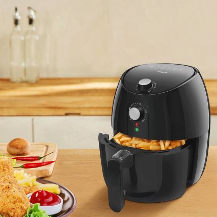 Aigostar - Freidora de aire caliente 1500W/230V 3,5l negro