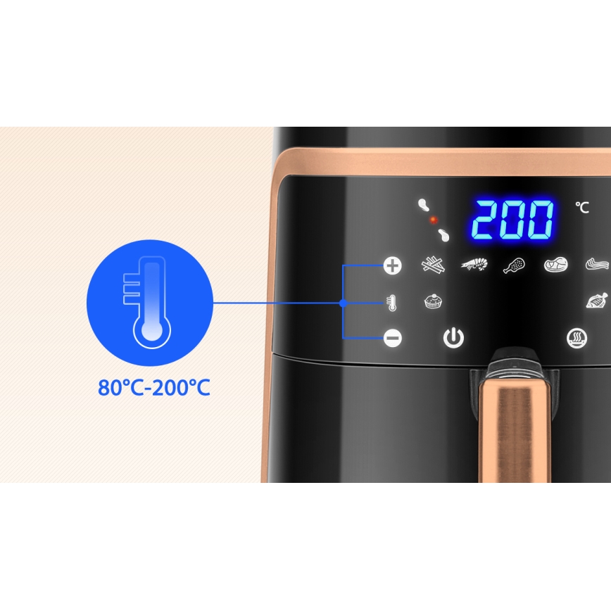 Aigostar - Freidora de aire caliente 7l 1900W/230V