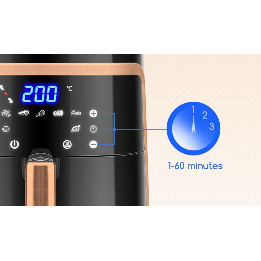 Aigostar - Freidora de aire caliente 7l 1900W/230V