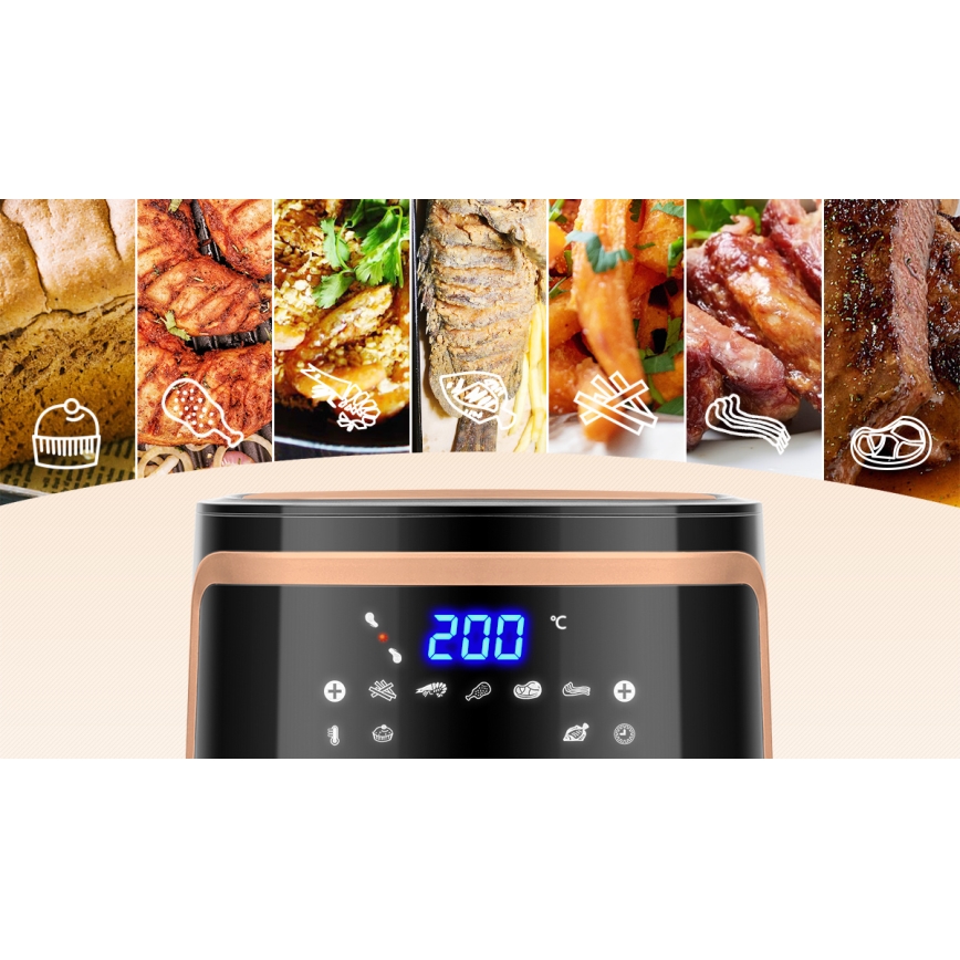 Aigostar - Freidora de aire caliente 7l 1900W/230V
