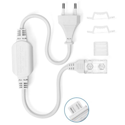 Aigostar - Fuente de alimentación para tiras LED 10 mm, 600 W/230 V, blanca
