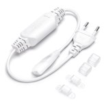 Aigostar - Fuente de alimentación para tiras LED de 8 mm, 400 W/230 V, blanca