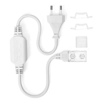 Aigostar - Fuente de alimentación para tiras LED de 8 mm 600W/230V blanca