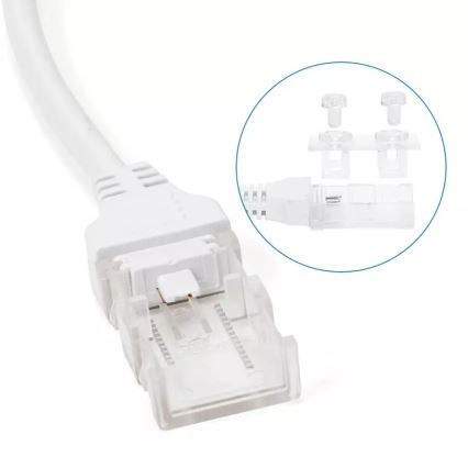 Aigostar - Fuente de alimentación para tiras LED de 8 mm 600W/230V blanca