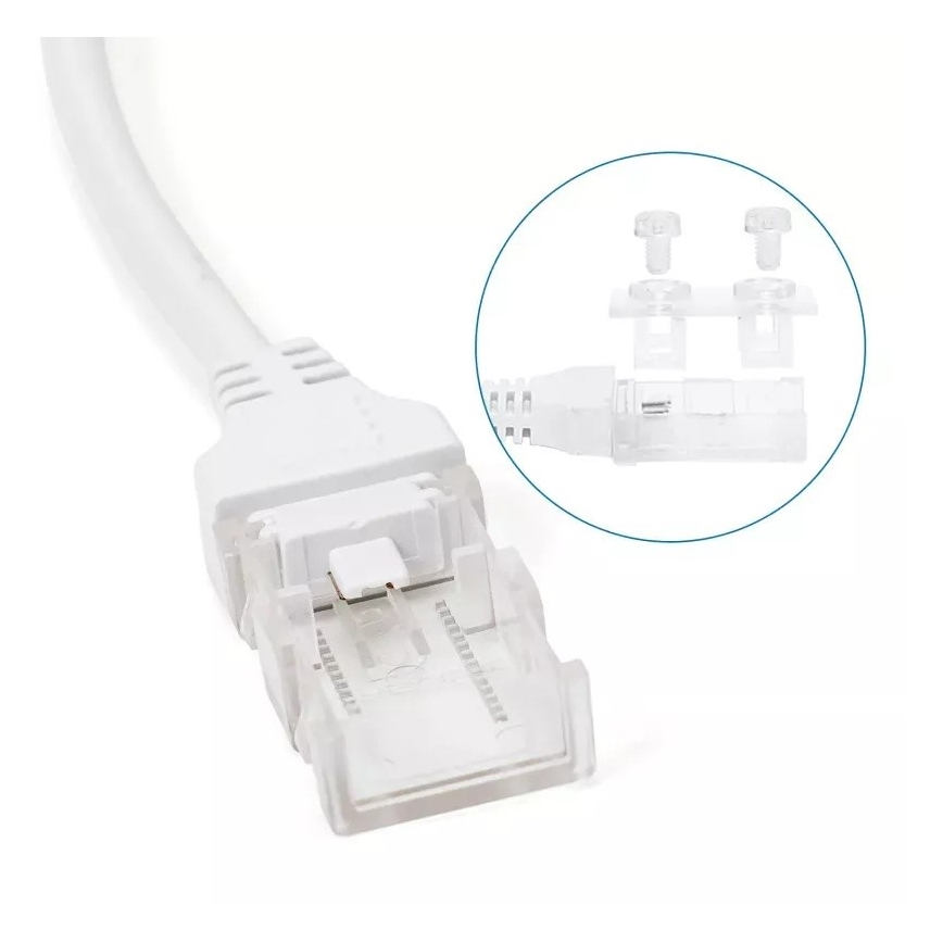 Aigostar - Fuente de alimentación para tiras LED de 8 mm 600W/230V blanca