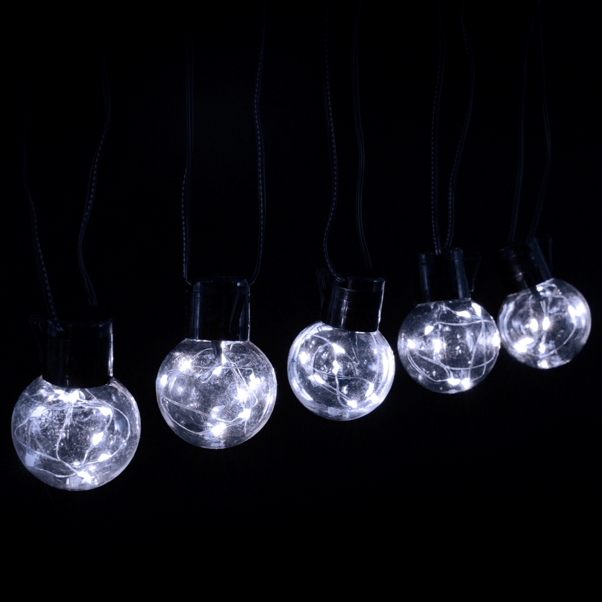 Aigostar - Guirnalda de luces LED para exterior 160 LEDs, 10 m, IP44, blanco frío