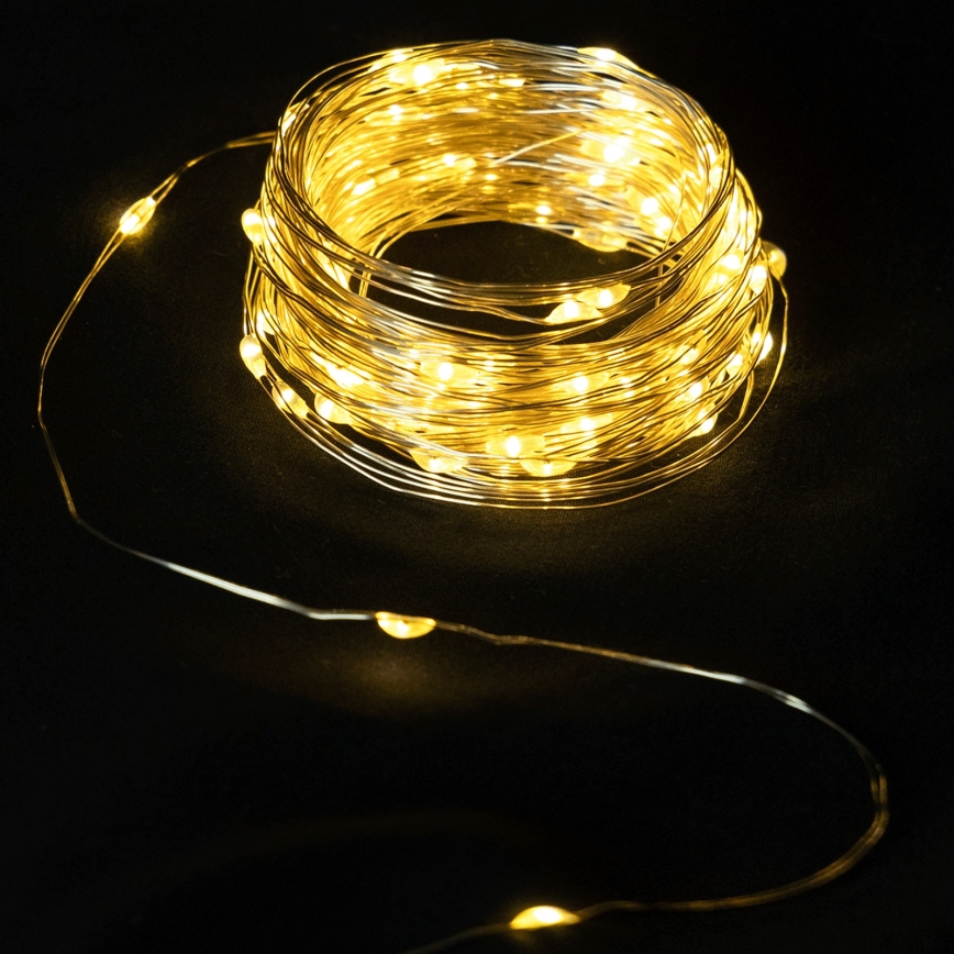 Aigostar - Guirnalda de luces LED para Navidad 40xLED/2x3V 4 m blanco cálido