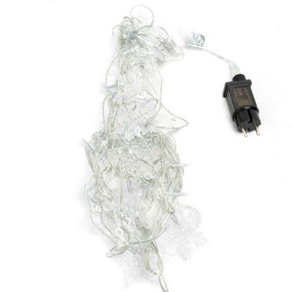 Aigostar - Guirnalda navideña LED para exterior 120xLED/8 funciones 3x0,7m IP44 blanco frío + control remoto