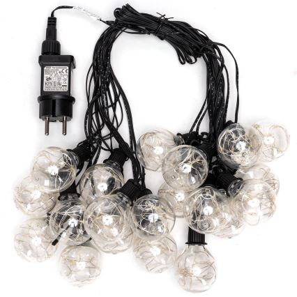 Aigostar - Guirnalda de luces LED para exterior 160 LEDs, 10 m, IP44, blanco frío