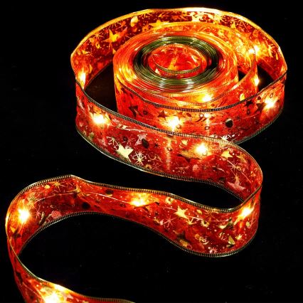 Aigostar - Guirnalda LED 100xLED/3xAA 10 m blanco cálido/rojo