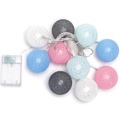 Aigostar - Guirnalda LED 10xLED/3xAA 2m blanco cálido