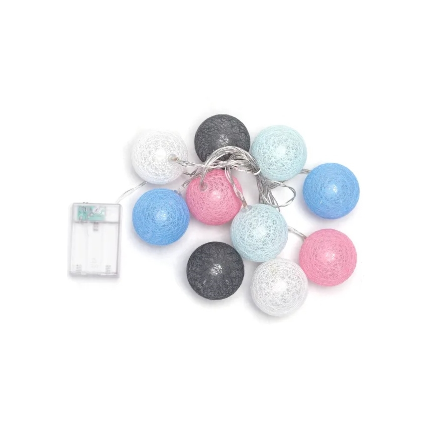 Aigostar - Guirnalda LED 10xLED/3xAA 2m blanco cálido