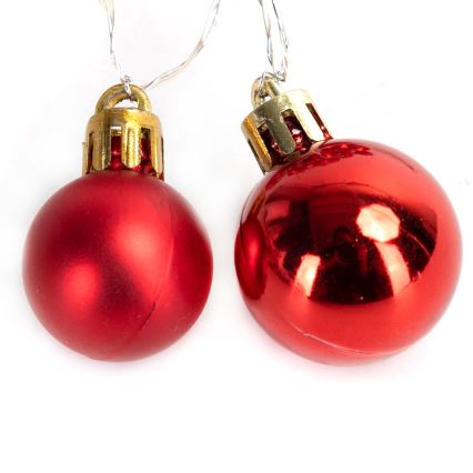 Aigostar - Guirnalda LED 20 LED/3 pilas AA 2 m blanco cálido