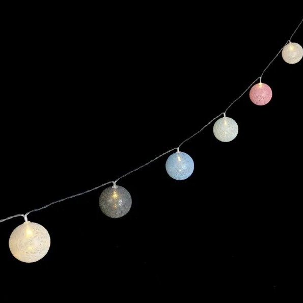 Aigostar - Guirnalda LED de Navidad 10xLED/3xAA 2m blanco cálido