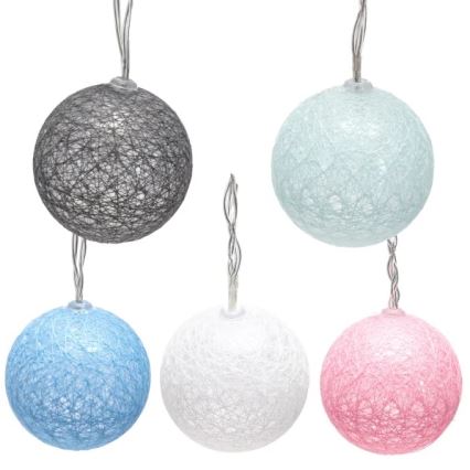 Aigostar - Guirnalda LED de Navidad 10xLED/3xAA 2m blanco cálido