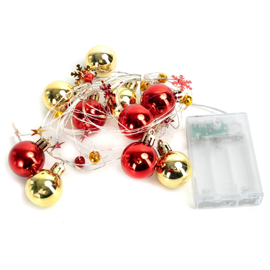 Aigostar - Guirnalda LED de Navidad 20xLED/3xAA 2m blanco cálido