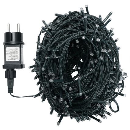 Aigostar - Cadena LED para exterior 500xLED/8 funciones 50m IP44 blanco cálido