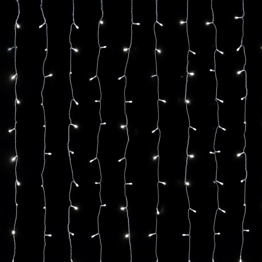 Aigostar - Cadena de luces LED para exterior, 558 LEDs, 3 x 1,8 m, IP44, blanco frío