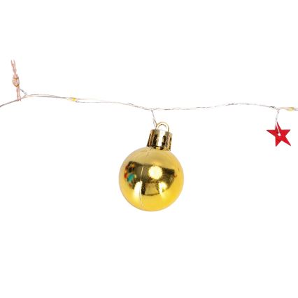 Aigostar - Guirnalda LED navideña 20xLED/3xAA, 2 m, blanco cálido