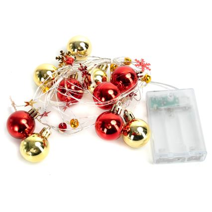 Aigostar - Guirnalda LED navideña 20xLED/3xAA, 2 m, blanco cálido