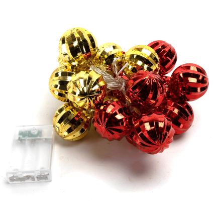 Aigostar - Guirnalda LED de Navidad 20xLED/3xAA 2 m blanco cálido