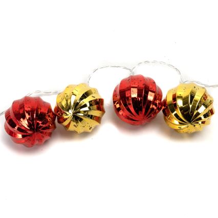 Aigostar - Guirnalda LED de Navidad 20xLED/3xAA 2 m blanco cálido