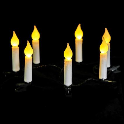 Aigostar - Guirnalda navideña LED, 25 LEDs, 5 m, alimentada por 3 pilas AA, blanco cálido