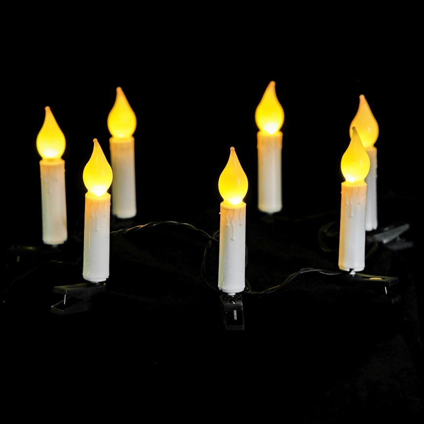 Aigostar - Guirnalda navideña LED, 25 LEDs, 5 m, alimentada por 3 pilas AA, blanco cálido