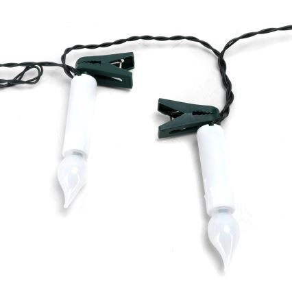 Aigostar - Guirnalda navideña LED, 25 LEDs, 5 m, alimentada por 3 pilas AA, blanco cálido