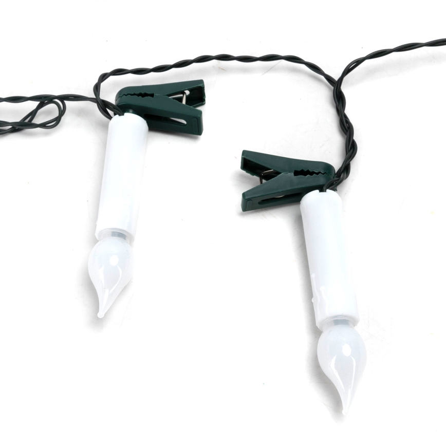 Aigostar - Guirnalda navideña LED, 25 LEDs, 5 m, alimentada por 3 pilas AA, blanco cálido