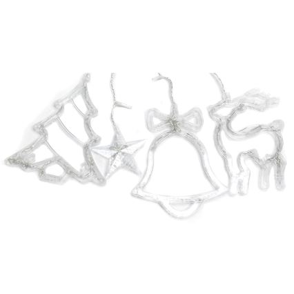 Aigostar - Guirnalda navideña LED para exterior 120 LED/8 funciones 3x0,6m IP44 blanco frío + mando a distancia