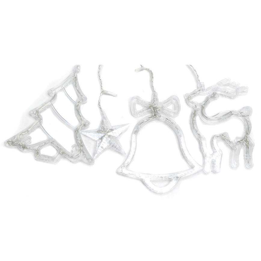 Aigostar - Guirnalda navideña LED para exterior 120 LED/8 funciones 3x0,6m IP44 blanco frío + mando a distancia