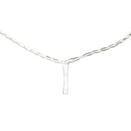 Aigostar - Guirnalda LED para exterior 100 LEDs/8 funciones 13 m IP44 blanco frío