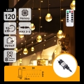 Aigostar - Guirnalda LED para exterior 120xLED/8 funciones 3x0,6m IP44 blanco cálido + mando a distancia