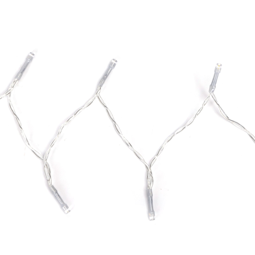 Aigostar - Guirnalda LED para exterior, 150 LEDs, 8 funciones, 15,3 m, IP44, blanco frío