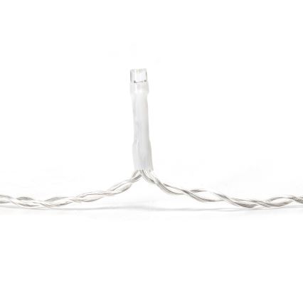 Aigostar - Cadena LED para exterior 300xLED/8 funciones 15x0,4 m IP44 blanco frío